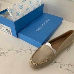 Jack Rogers Millie Mocassin - Platinum -size 7.5